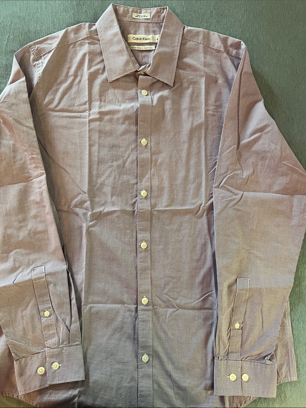 Calvin Klein Men's Lavender Button-Down Dress Shirt